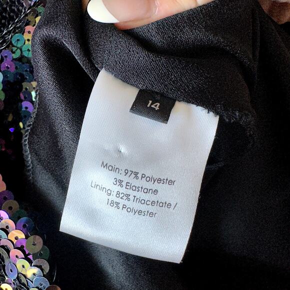 Alex Perry Iris Sequin Draped Mini Dress - Picture 4 of 5